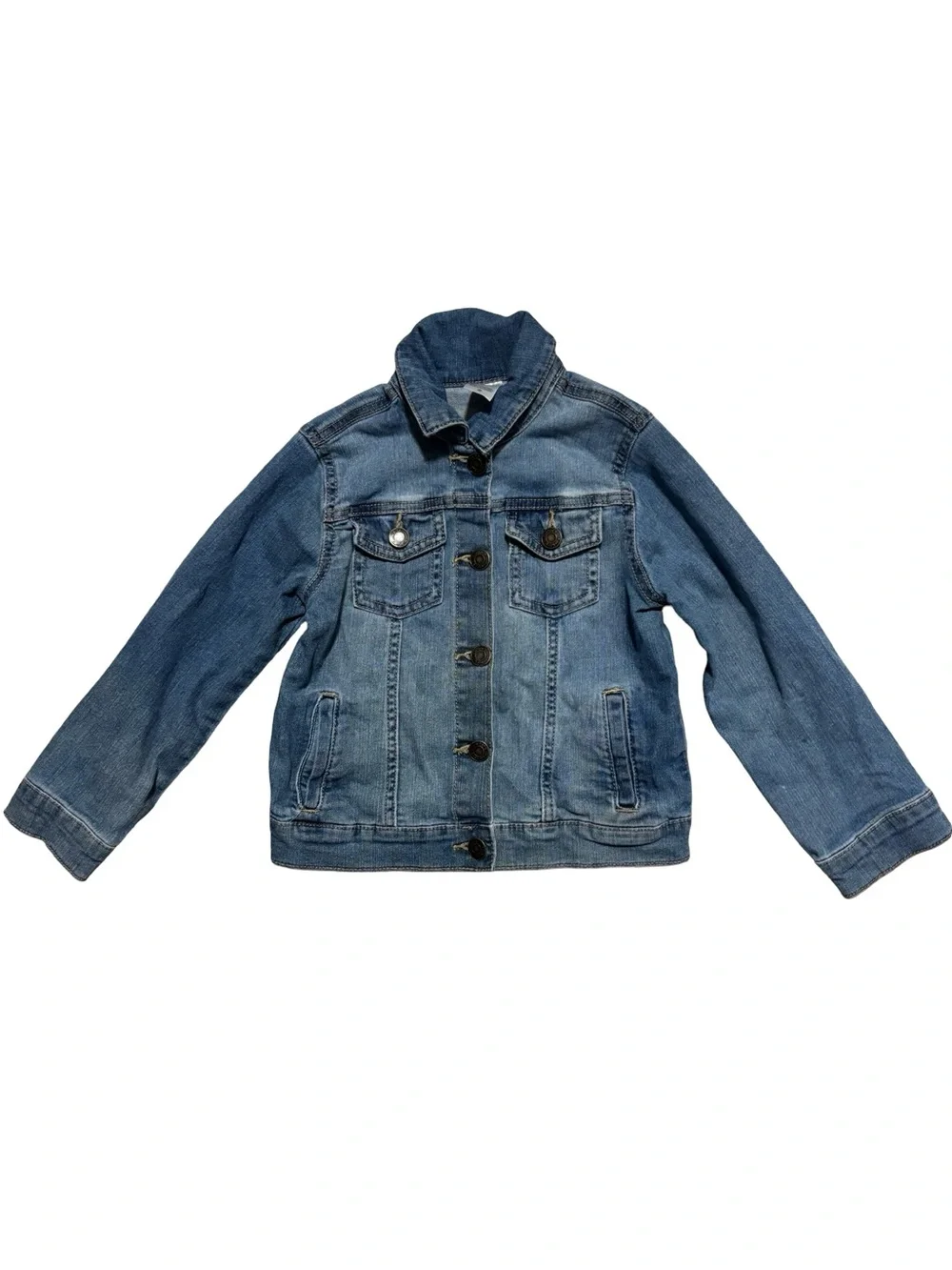 Kids Classic Blue Unisex Denim 100% Cotton Jean Casual Jacket